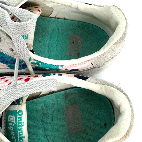 Onitsuka Tiger Serrano Womens Shoes Size 10 Pink Floral Retro Athletic Sneakers - Picture 7 of 9